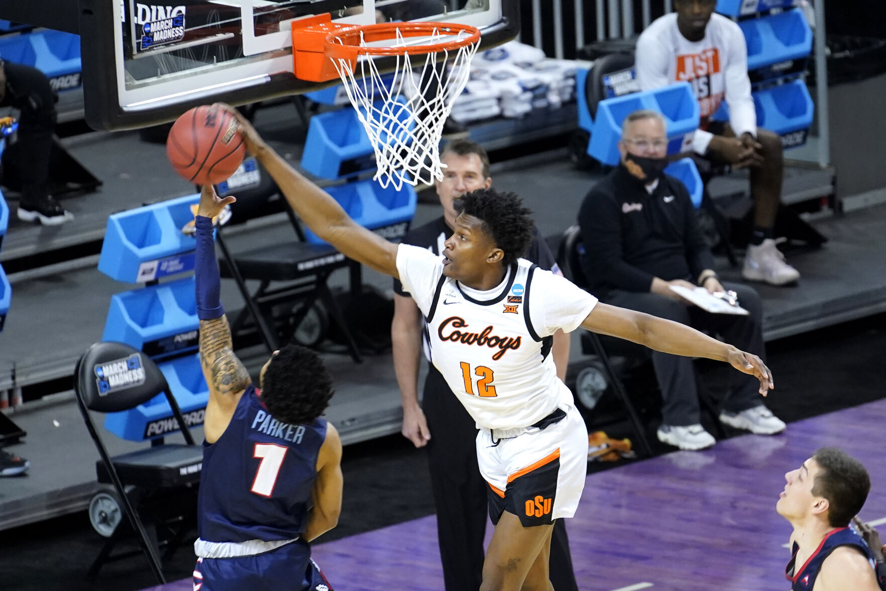 APTOPIX NCAA Liberty Oklahoma St Basketball